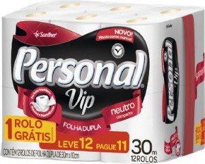 Papel Higiênico Personal Vip FD 30m Leve12 Pague11 rolos