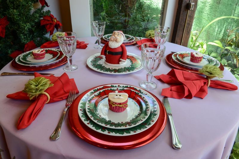 Mesas de Natal com Decorações Lindas e sem Gastar muito..... - Rede Nosso  Ponto