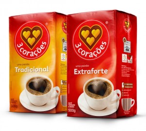 Café 3 Corações Vácuo Tradicional/Extra Forte 500g