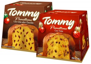 Panetone Tommy Cx 400g Frutas/Gotas de Chocolate