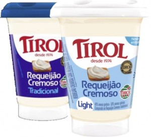 Requeijão Cremoso Tirol Tradicional/Light 180g